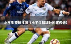 小学生篮球社团（小学生篮球社团宣传语）