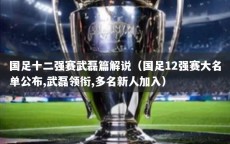 国足十二强赛武磊篇解说（国足12强赛大名单公布,武磊领衔,多名新人加入）
